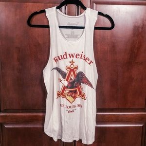 NWOT BUDWEISER DISTRESSED GRAPHIC TANK
